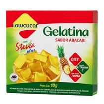 Gelatina Stevia Lowçucar Plus Abacaxi 10g Gelatina Stevia Lowçucar Plus Abacaxi 10g