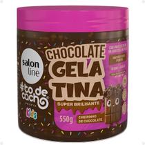 Gelatina Super Brilhantes Salon Line Kids todecacho Chocolate 550g - Original Gelatina Super Brilhantes Salon Line Kids todecacho Chocolate 550g - Original
