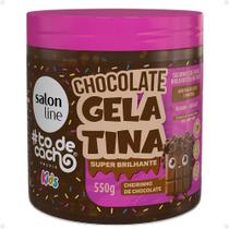 Gelatina Super Brilhantes Salon Line Kids todecacho Chocolate 550g