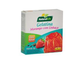 Gelatina Zero Açúcar Morango com Linhaça 12g Natural Life