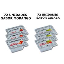 Geleia blister homemade morango e goiaba cx 144x15gr Geleia blister homemade morango e goiaba cx 144x15gr
