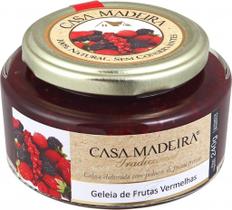 Geleia de Frutas Vermelhas com Pedaços 240g - Casa Madeira Geleia de Frutas Vermelhas com Pedaços 240g - Casa Madeira