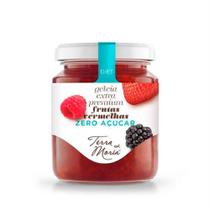 Geleia Extra Premium Sabor Frutas Vermelhas Sem Açúcar Terra Moriá 250g