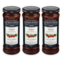 Geleia Francesa St. Dalfour Fraises Morango Kit 3un 284g Geleia Francesa St. Dalfour Fraises Morango Kit 3un 284g