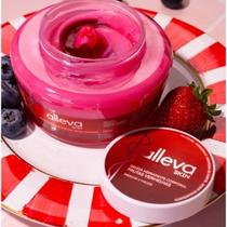 Geleia Hidratante Corporal Framboesa Vanilla Fantasy Varias Fragrâncias - Alleva 250ml - Com Brilho Iluminador Shimmer F