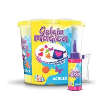 Geleia Magica 4 Cores C/ Moldes Para Criar Squishy Slime ACRILEX
