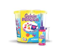 Geléia Mágica Acrilex 4 Pote Geleia - 7 moldes divertidos