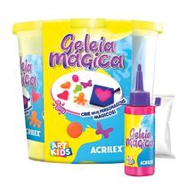 Geleia Mágica Colorida Balde Slime Acrilex Art Kids +3 Anos