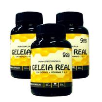 Geleia Real em cápsula com Própolis e Vitaminas 180 Cps - Para Imunidade, Vírus e Bactérias - GAIA SEVEN