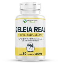 Geleia Real Liofilizada 150 mg 60 cápsulas 500mg - Floral Ervas Do Brasil