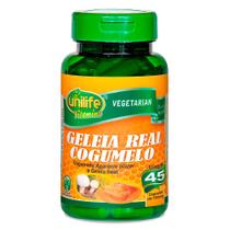 Geléia Real Liofilizada com Cogumelo 45 Cápsulas Vegetarianas - Unilife