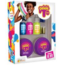 Geleinha Slime 78g Com 3 Tintas 15g + 2 Glitter 2,7g