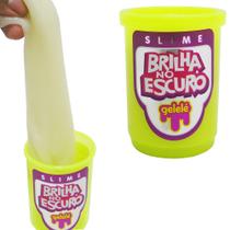 Geleinha slime / gelele brilha no escuro 110g no pote - DOCE BRINQUEDO Geleinha slime / gelele brilha no escuro 110g no pote - DOCE BRINQUEDO