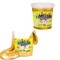 Geleinha Slime Kimeleka Metal Colors Dourada 180g Brilho Metálico e Muita Diversão Sensorial Geleinha Slime Kimeleka Metal Colors Dourada 180g Brilho Metálico e Muita Diversão Sensorial