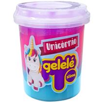 Gelele slime unicornio pote 152g doce brinquedo