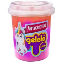 Gelele slime unicornio pote 152g doce brinquedo