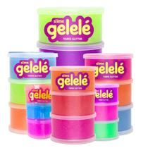 Gelelé Torre Slime Glitter 3 Cores Geleca - Doce Brinquedo