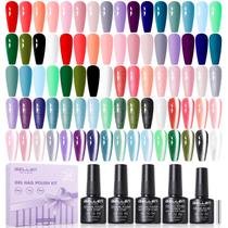 GELLEN Kit de Esmalte em Gel 24 peças - 20 Cores com Efeito Cat Eye