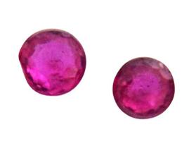 Gema Rubi Brilhante Facetado Ideal Para Joia 0.04ct 1mm Gema Rubi Brilhante Facetado Ideal Para Joia 0.04ct 1mm