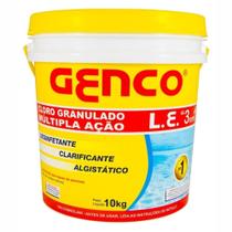 Genco Cloro Granulado L.E. 3 em 1 Multipla Ação 10kg Balde