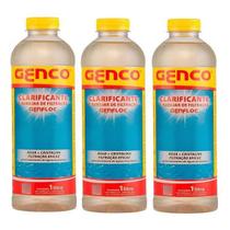 Genfloc Clarificante 1L - Genco Kit 3 Unidades