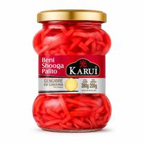 Gengibre Em Conserva Beni Shooga Palito Vermelho karui 200gr