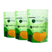 Gengibre em Pó Premium Qualidade superior Kit 3 Pouch 50g