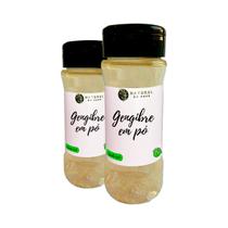Gengibre em Pó Puro Qualidade Premium Kit 2 Pote com Dosador 50g