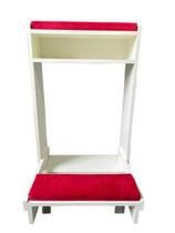 Genuflexório tecido suede vermelho