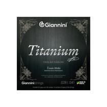 Genwtm - encordoamento violao titanium 85/15 prateado t.m - Giannini