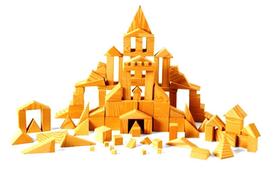 Geoblocks hand2mind Manipulite Foam Wood-Look 330 peças Geoblocks hand2mind Manipulite Foam Wood-Look 330 peças