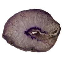 Geodo de Pedra Ágata Roxa Natural Decoração