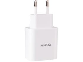 Geonav Carregador Universal Ultra Rápido Duo, 1 X USBC Power Delivery 20W, 1 X USB Quick Charge 18W, CH20PDQC, Branco
