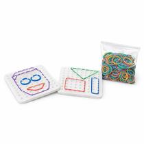 Geoplano Educativo Pinos Geoboard para Crianças Desenvolvimento STEM, Criatividade e Geometria