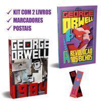 George Orwell - 1984 + A Revolução dos Bichos - Kit com 2 livros, postais e marcadores