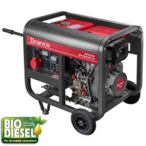 Gerador a Diesel 10Cv 5,0Kva 220v Trifásico Part Elétrica BD-6500E3 - Branco