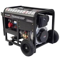 Gerador a Diesel TDG8500E3DXP Trifásico 498CC 7.5kVA com Pa