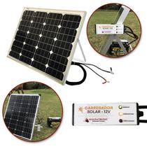 Gerador Carregador Solar Automotivo 60W Baterias Carro Moto Barco 12V 4Ah Portátil Carregador Solar Pesca Camping