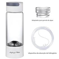 Gerador de Água Rica em Hidrogênio Portátil 380ml - Garrafa de Vidro com Câmara Dupla