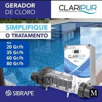 Gerador de Cloro p piscinas Sibrape SG 80 Gr h CLARIPU