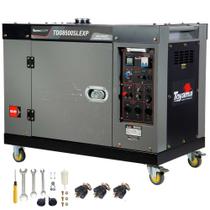 Gerador de energia 7 Kva a diesel cabinado bivolt partida elétrica com AVR - TDG8500SLEXP (110/220 (Monofásico)) Gerador de energia 7 Kva a diesel cabinado bivolt partida elétrica com AVR - TDG8500SLEXP (110/220 (Monofásico))