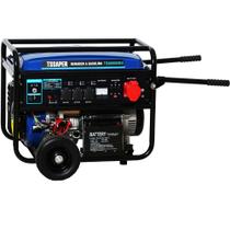 Gerador de Energia a Gasolina 8,1kva 6500w 15hp partida elétrica Trifásico Tssaper TS8000EB3