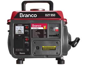 Gerador de Energia a Gasolina Branco Monofásico - 2T Partida Manual 1,9CV 950 Watts B2T-950