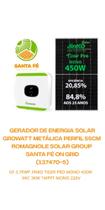 Gerador de Energia Fotovoltaico com potência de 3,6 kWp
