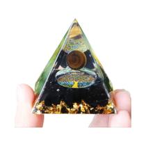 Gerador De Energia Peridoto Pirâmide Orgone 6cm Cura Reiki Chakra Meditação Pedra De Cristal