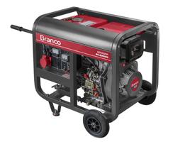 Gerador De EnergiaA Diesel Branco 8.0kVA 13cv 4T Com AVR Partida Elétrica - BD8000E3 380V