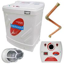 Gerador de Vapor p/ Sauna 12KW 220V Trifásico c/Quadro Analógico Kit Instalação e Luminária SODRAMAR