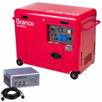 Gerador Diesel 7KVA Branco BD-7000 ES Mono 110V/220V Com Painel ATS Gerador Diesel 7KVA Branco BD-7000 ES Mono 110V/220V Com Painel ATS