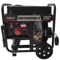 Gerador Diesel Evald 11,25 KVA com AVR EGD12000EXD3 Trifásico 220V