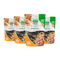 Gergelim Preto Premium Qualidade Superior Premium Kit 4 100% Natural 100g